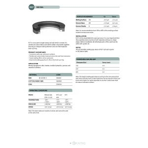 Uszczelnienie K37 6x14x6,2u/6,5k, Symbole uszczelnień kasta