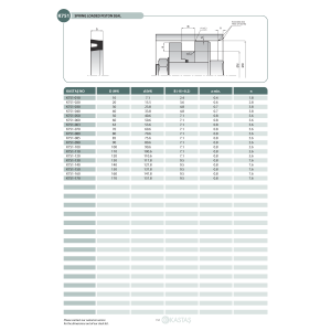 Uszczelnienie K751 6x3,1x2,4k, Symbole uszczelnień kastas O