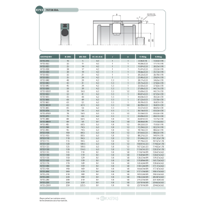 Uszczelnienie K753 16x5x4,2k/4,34x3,53/12,42x1,78, Symbole u