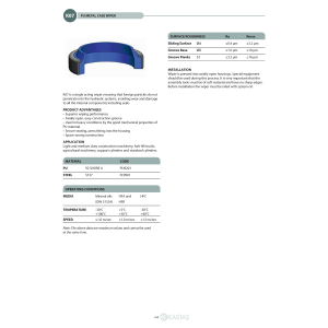 Uszczelnienie K07 PU 20x30x7k/10u, Symbole uszczelnień kast