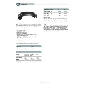 Uszczelnienie K10 10x18x16x13,5x4k/6k/8u, Symbole uszczelnie
