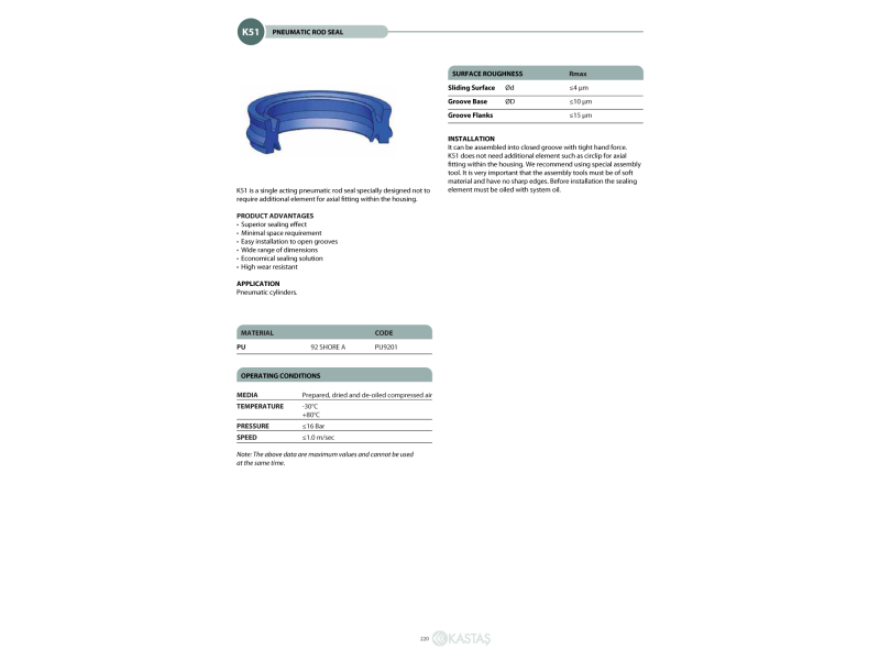 Uszczelnienie K51 10x16x5,4k/12k/7u/17,6, Symbole uszczelnie