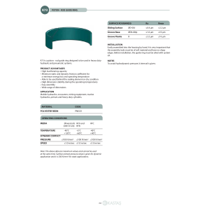 Pierścień prowadzący K73 20x25x9,5k/9,3u, Symbole uszczel