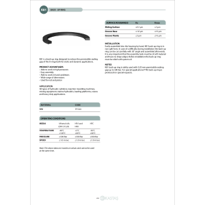 Uszczelnienie K81 6x12x2u, Symbole uszczelnień kastas OK: 0