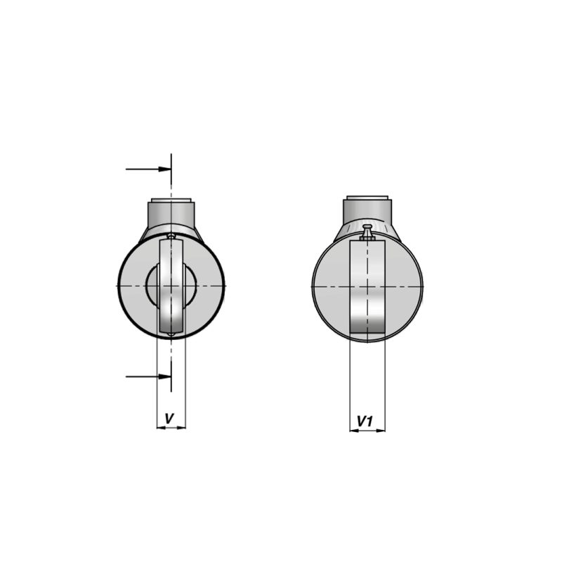 Siłownik hydrauliczny dwustronnego działania z końcówkam