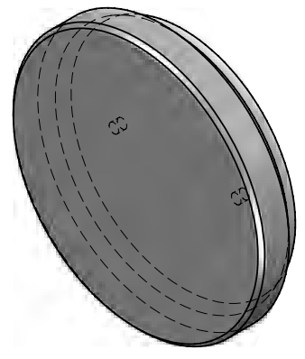 Dno cylindra CF30, Średnica tłoka: 180 mm