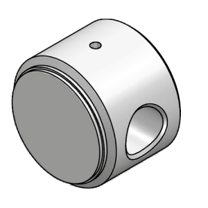 Dno cylindra CFHR, Średnica tłoka: 25 mm, Średnica zewnę