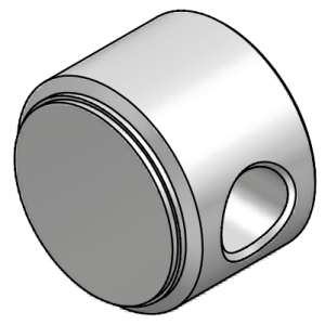 Dno cylindra CFO, Średnica tłoka: 40 mm, Średnica zewnęt