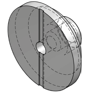 Dno cylindra CHMSCFI, Średnica tłoka: 40 mm