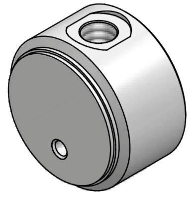 Dno cylindra CFVP, Średnica tłoka: 40 mm, Średnica zewnę