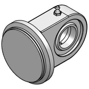 Dno cylindra CSTSNF, Średnica tłoka: 40 mm, Średnica zewn