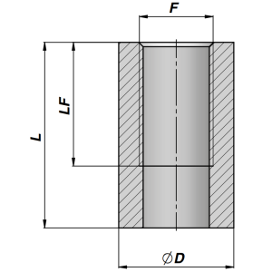 Przyłącze gwintowane długie CBSP, Rozmiar gwintu: 1/4" BS