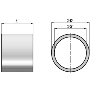 Tuleja dystansowa CDIS, Tłoczysko: 16 mm, Długość: 50 mm