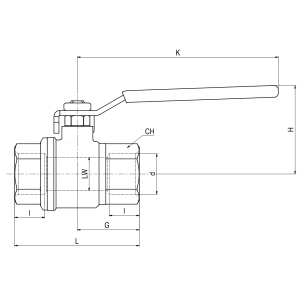 Zawór kulowy gwintowany  2 drogowy niskiego ciśnienia DN8 