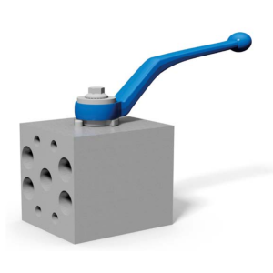 Pośredni zawór kulowy 2 drogowy Metryczny/UNC, Materiał: 