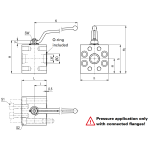 Pośredni zawór kulowy 2 drogowy Metryczny/UNC, Materiał: 