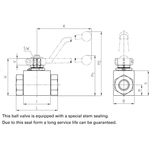 Zawór kulowy gwintowany do izocyjanianu DN4 - DN25/40 do 5