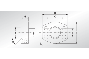 Flansza do spawania płaska PFS, Rozmiar flanszy: 3/4"