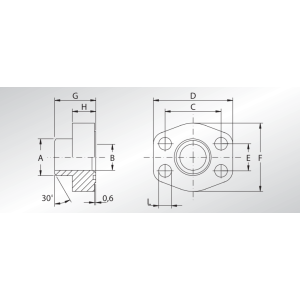 Flansza do spawania AFS, Seria flanszy: Seria 3000, Rozmiar 