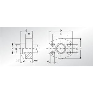Flansza do spawania GFS, Seria flanszy: Seria 3000, Rozmiar 