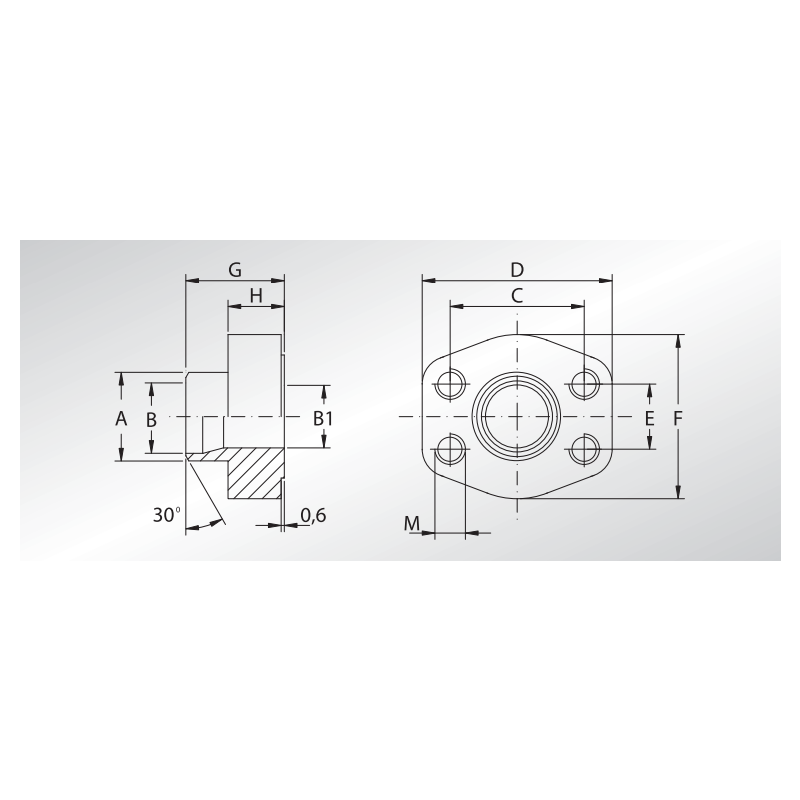 Flansza do spawania GFS, Seria flanszy: Seria 3000, Rozmiar 