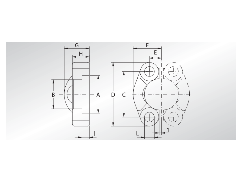 Półkołnierz AFSP 1/2" SAE - L3000, Materiał: Stal węglo
