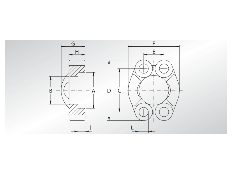 Flansza AFSI, Materiał: Stal węglowa S355J2 (CR-6 free), R
