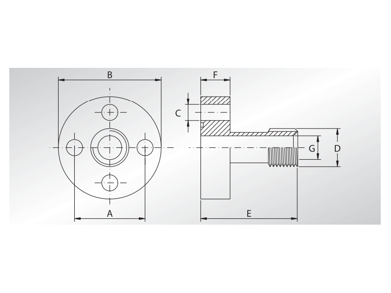 Flansza RPE1 1/2" BSPP, Rozmiar gwintu: 1/2" BSPP, Grupa pom
