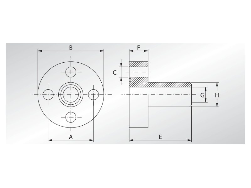 Flansza RPS1, Grupa pompy: RPS1, Materiał: Stal węglowa S3