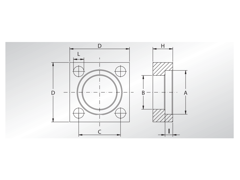 Flansza CET, Materiał: Stal węglowa S355J2 (CR-6 free), Ro