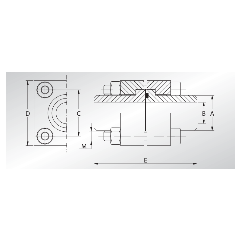 Podwójna flansza z adapterem do spawania DCET, Seria flansz