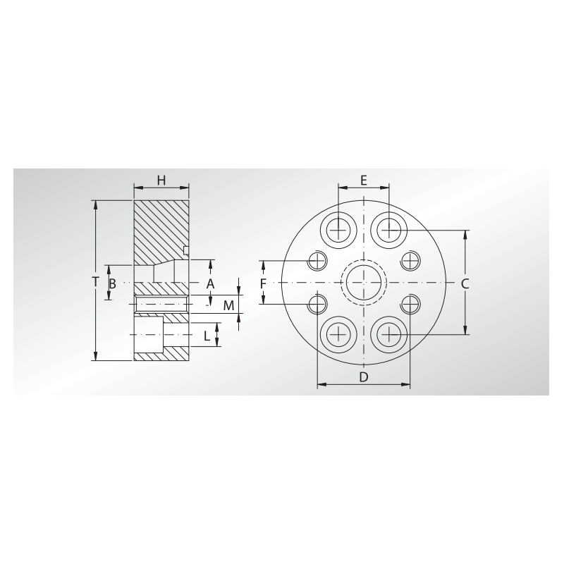 Adapter redukcyjny RIF, Materiał: Stal węglowa S355J2 (CR-