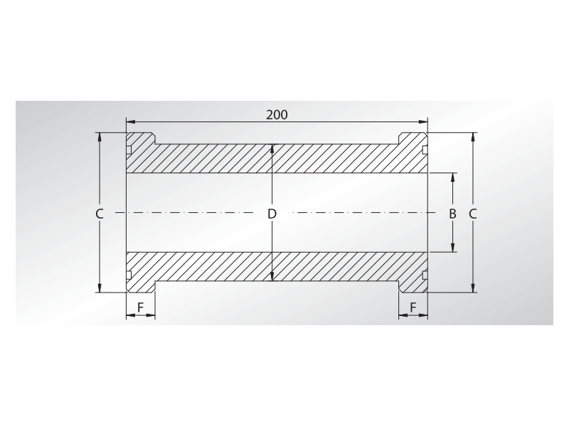 Podwójny adapter SFS, Materiał: Stal węglowa S355J2 (CR-6