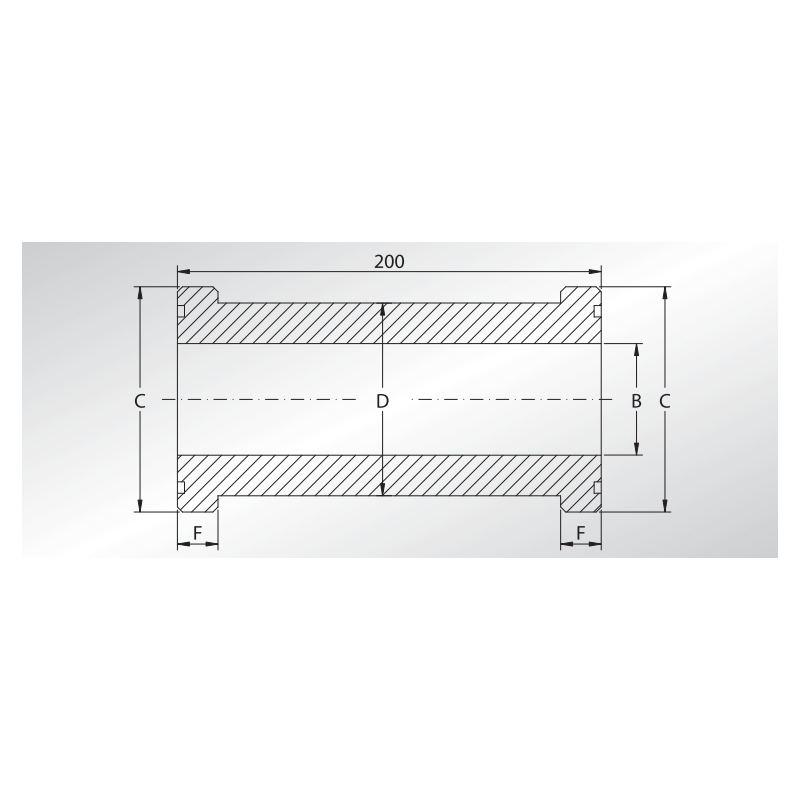 Podwójny adapter SFS, Materiał: Stal węglowa S355J2 (CR-6