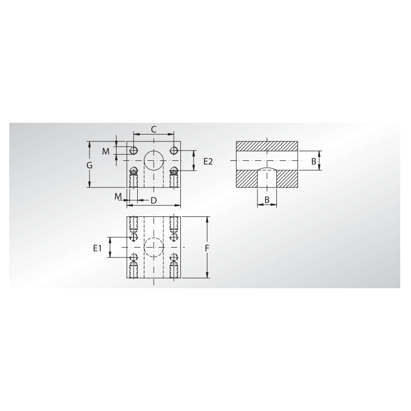 Blok TBL, Materiał: Stal węglowa S355J2 (CR-6 free), Rozmi