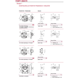 Pompa zębata grupa 1, śruby 40x40mm, zamek 32mm, Objętoś