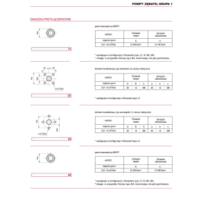 Pompa zębata grupa 1, śruby 71,9x52,4mm, zamek 25,4mm, Obj